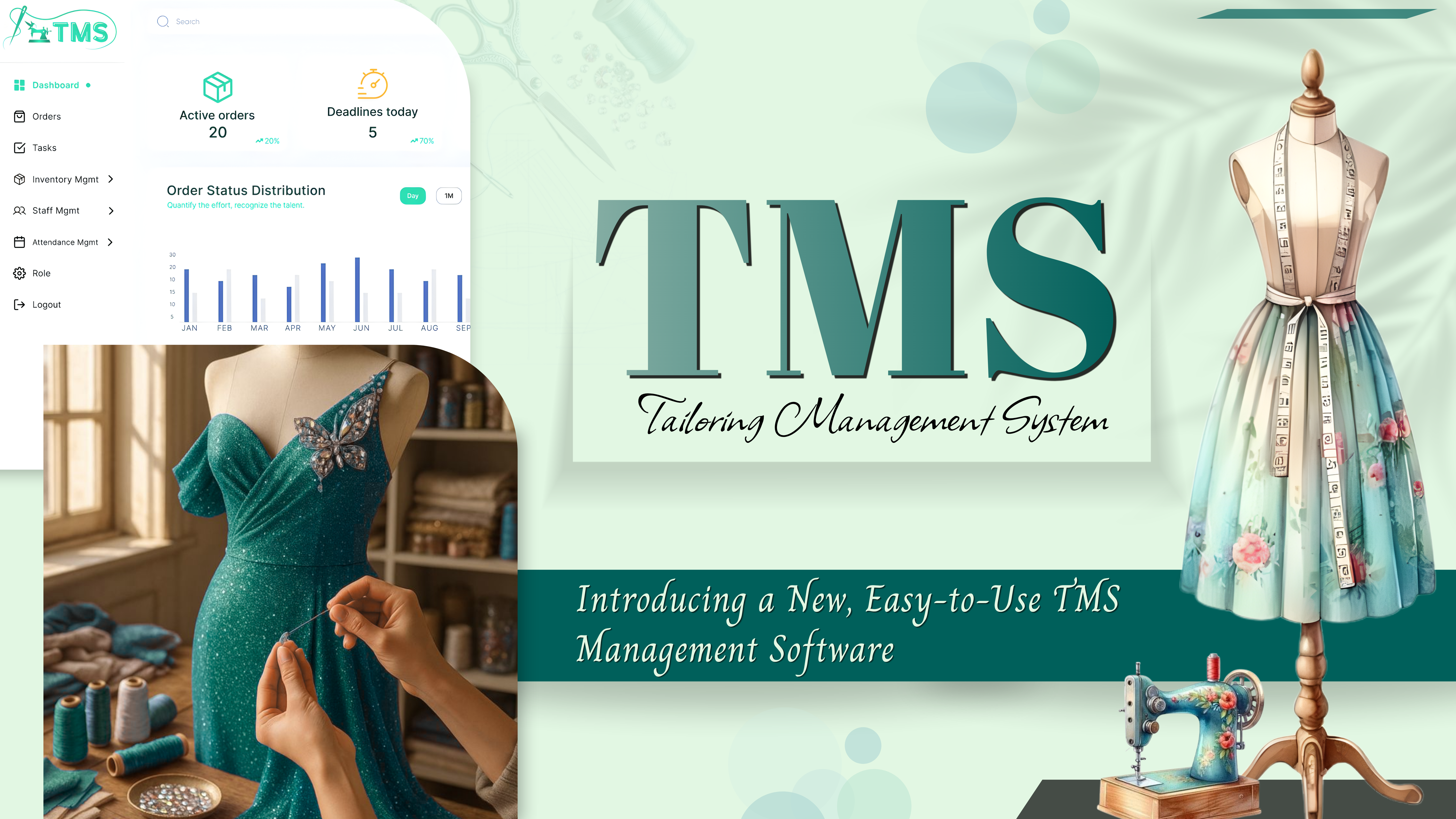 TMS tailoring management dashboard preview 1